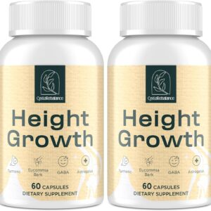 25-in 1 Bone Strength Supplement - for Natural Growth, Digestion and Stress - High Absorption - Calcium, Magnesium, Zinc, Ashwaganda and Multivitamins for Age 12+ | 2 Bottles