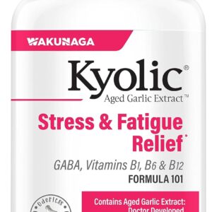 Kyolic Aged Garlic Extract Formula 101, Stress and Fatigue Relief*, 200 Capsules.