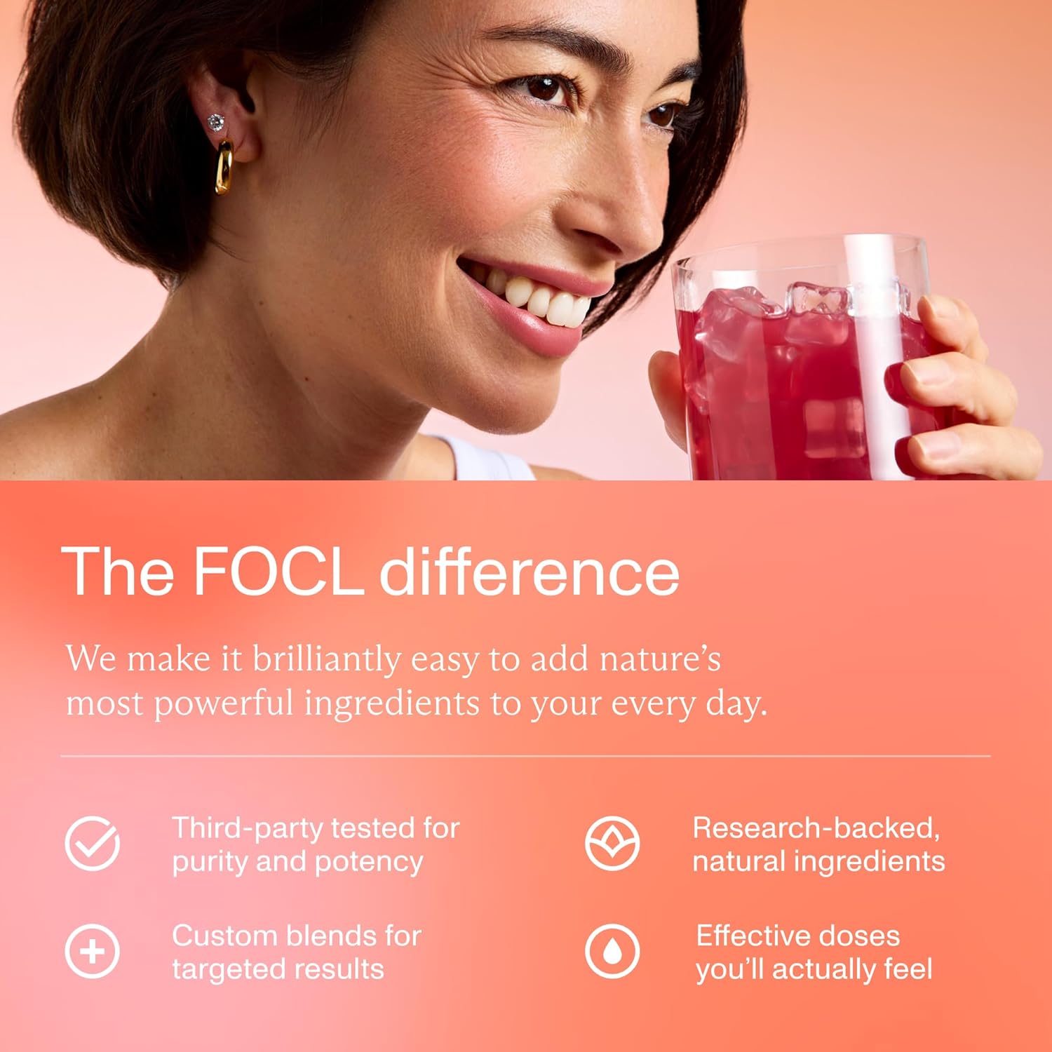 FOCL Instant Kava Drink Mix - Refreshing Non-Alcoholic Calming Powdered Drink with Kava Extract, Lion’s Mane, Ashwagandha, L-Theanine - Sugar Free, Non-GMO - Mixed Berry Flavor -30 Servings - Image 6