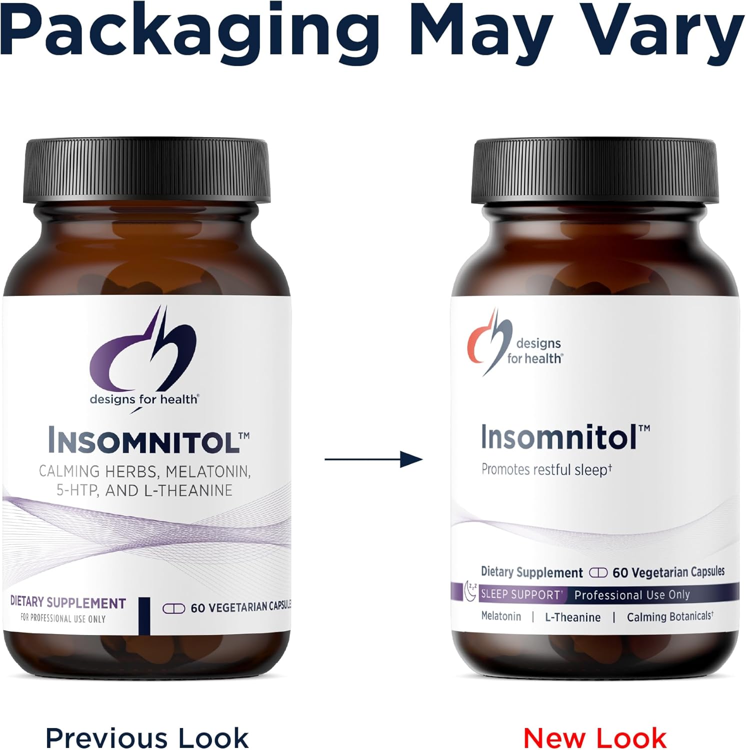 Designs for Health Insomnitol Capsules - Sleep Aid for Adults with Melatonin, L‑Theanine + 5-HTP - Calming Herbs Valerian, Lemon Balm + Passionflower - Vegan + Non-GMO Sleep Supplement (60 Capsules) - Image 3