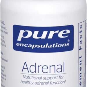 Pure Encapsulations Adrenal Cortex Supplement – Supplement to Support Cortisol Health, Energy Levels, Stress Moderation, and Gland Function – with Bovine Whole Adrenal & Cortex – 60 Capsules