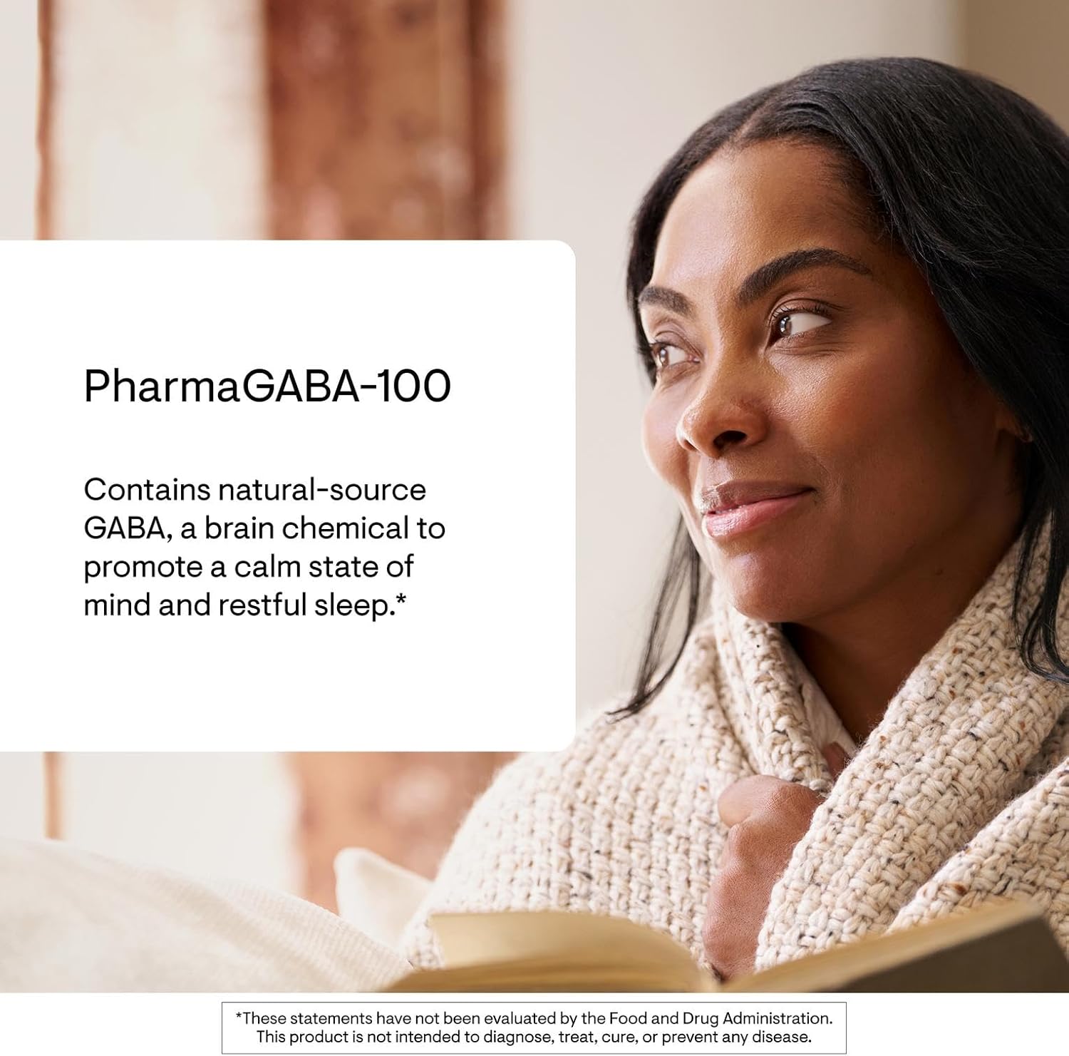THORNE - PharmaGABA-100 - GABA Supplement - 100 mg Natural Source Gamma-Aminobutyric Acid - Support a Calm State of Mind and Restful Sleep* - 60 Capsules - Image 3