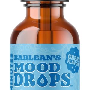 Barlean's Mood Booster Supplement, Sleep Liquid Drop Supplement for Men and Women, Magnesium and Melatonin, Adaptogen Herbs Drops, 1.5 oz