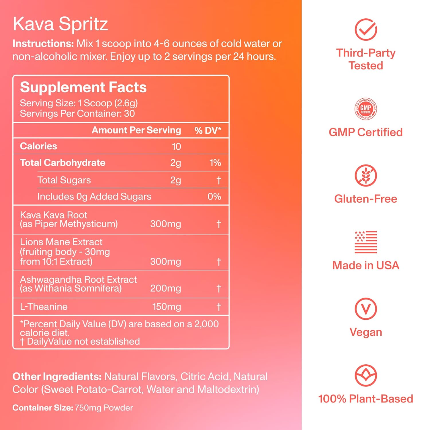 FOCL Instant Kava Drink Mix - Refreshing Non-Alcoholic Calming Powdered Drink with Kava Extract, Lion’s Mane, Ashwagandha, L-Theanine - Sugar Free, Non-GMO - Mixed Berry Flavor -30 Servings - Image 2