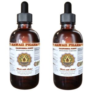 Hawaii Pharm California Poppy (Eschscholzia Californica) Liquid Extract 2x2 oz