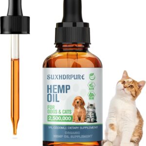 Natural Organic Pet Hemp Oil for Dogs and Cats