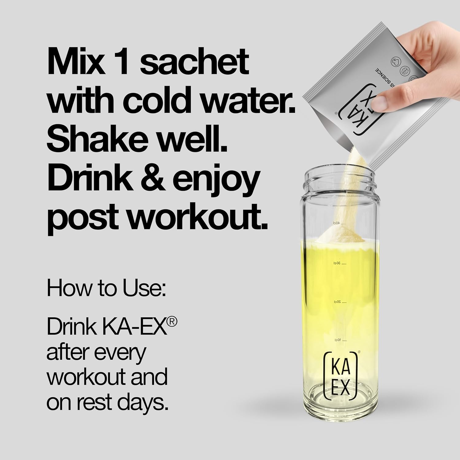 KA EX - Cortisol Stress Reducer for Athletes | Post-Workout Recovery Gamechanger | Clinically Tested and Trusted by Thousands of Pro Athletes | Swiss Science I Vegan (3 Pack) - Image 3