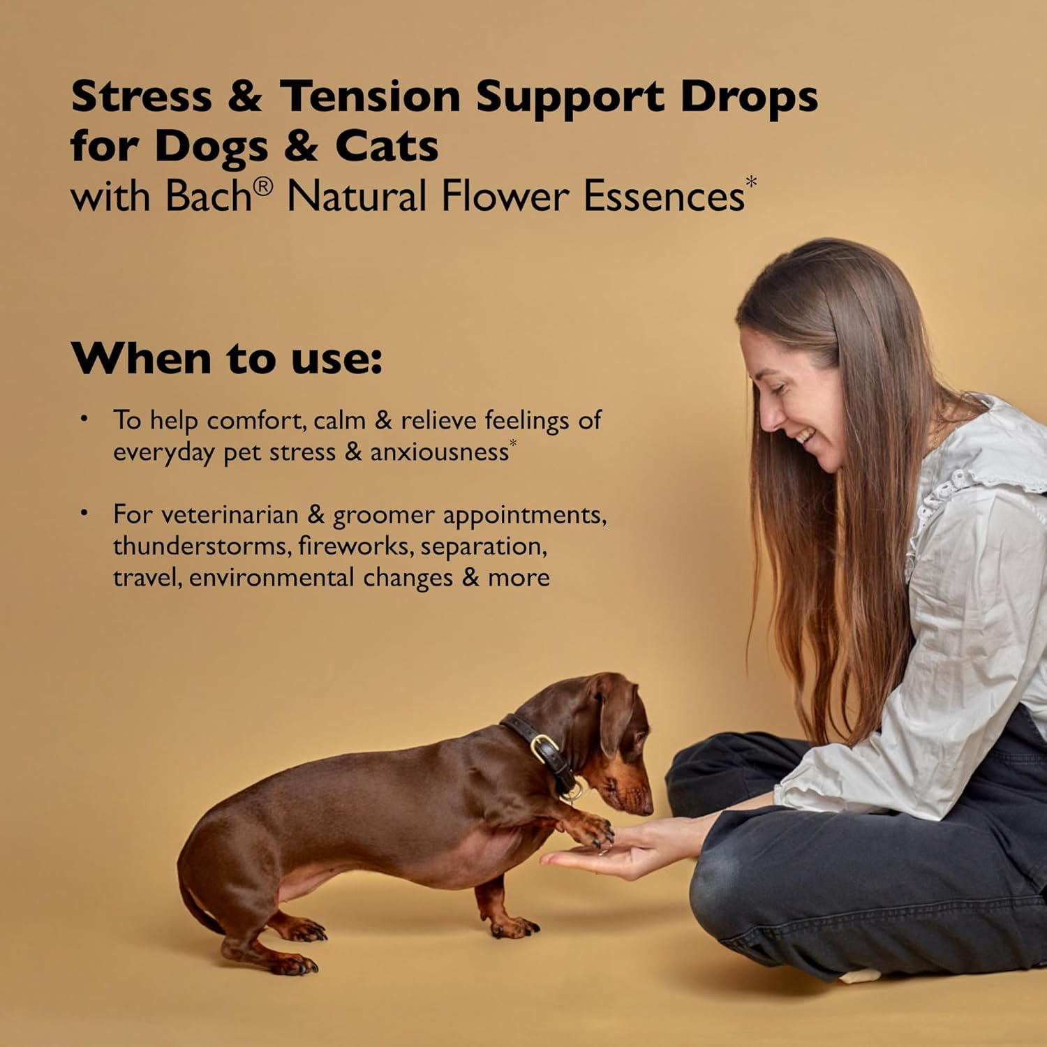 Rescue Remedy Pet Dropper - 10mL - Stress & Tension Support for Dogs & Cats with Bach Natural Flower Essences - Sedative-Free, Homeopathic Liquid Formula - For All Breeds, Ages & Weights - Image 2