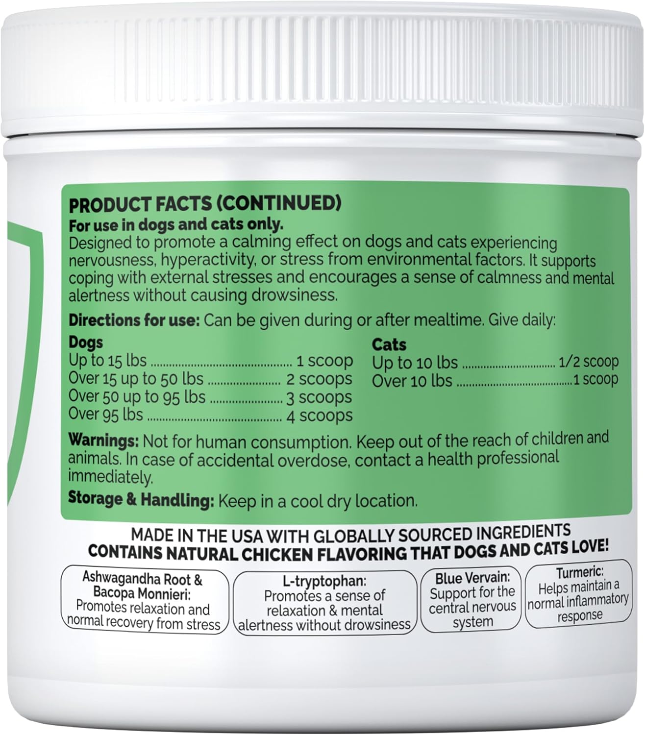 Synap Guardian - Nervous System Support and Calming Care for Dogs & Cats – Natural Relaxation Aid from a U.S.A. Company with Ashwagandha, Chamomile, Valerian & More, 100g - Image 7