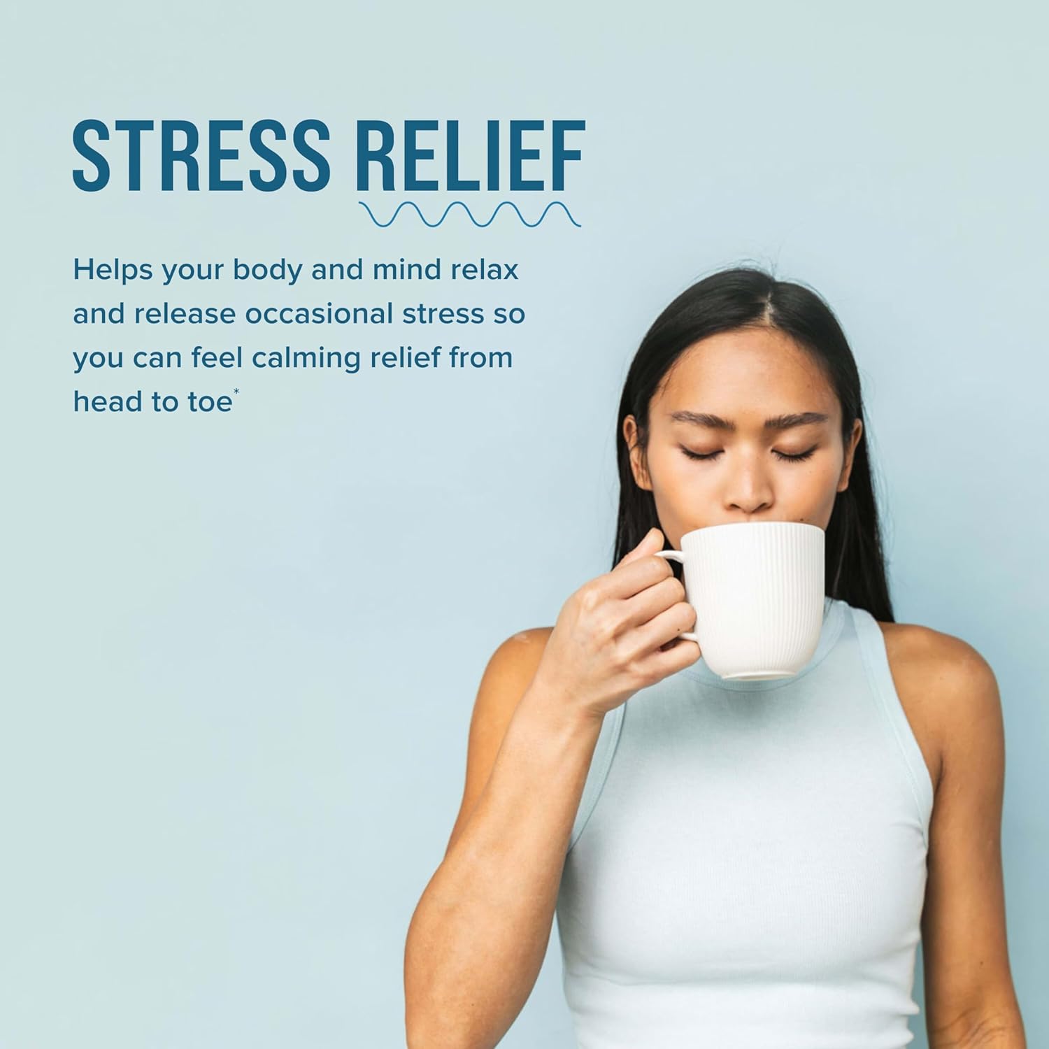 Natural Vitality Calm Mind, Magnesium Citrate + L-Theanine Powder, Supports a Healthy Response to Stress, Gluten Free & Vegetarian, Honey Chamomile, 12 oz. - Image 3