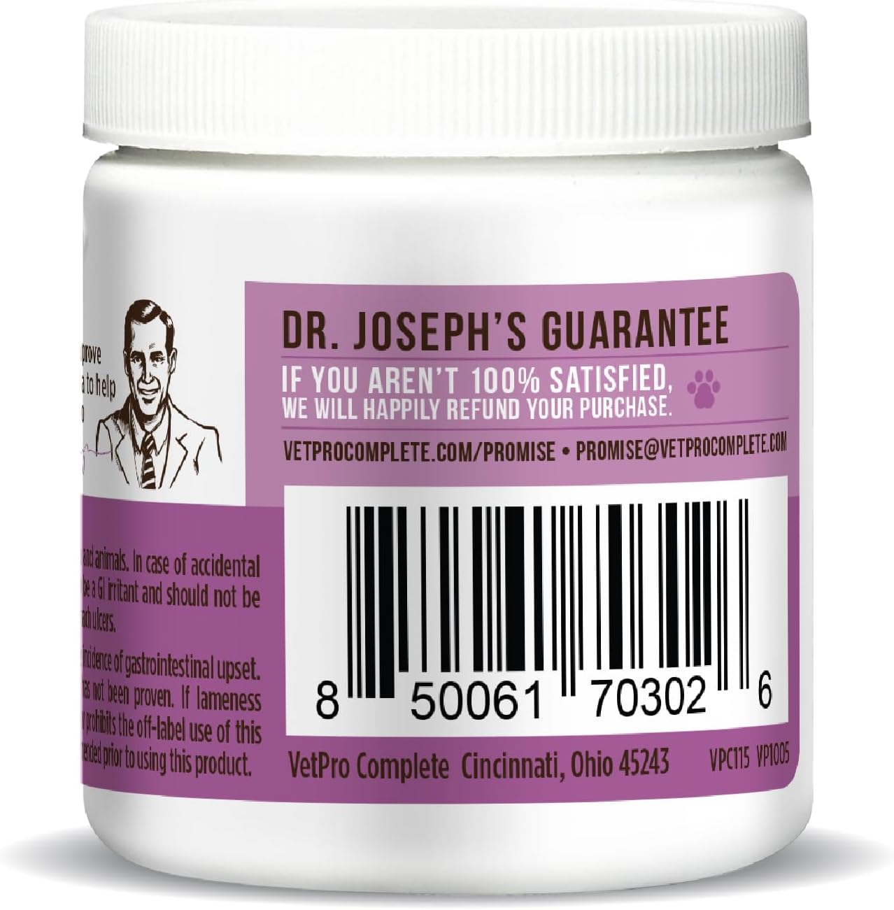 Dr. Joseph's VetPro Complete Dog Hip & Joint Supplement for Arthritis Pain Relief – High-Strength Glucosamine & Chondroitin Chews for Senior Dogs – Vet Formulated Daily Treats, Chicken Flavor, 60 Ct - Image 9