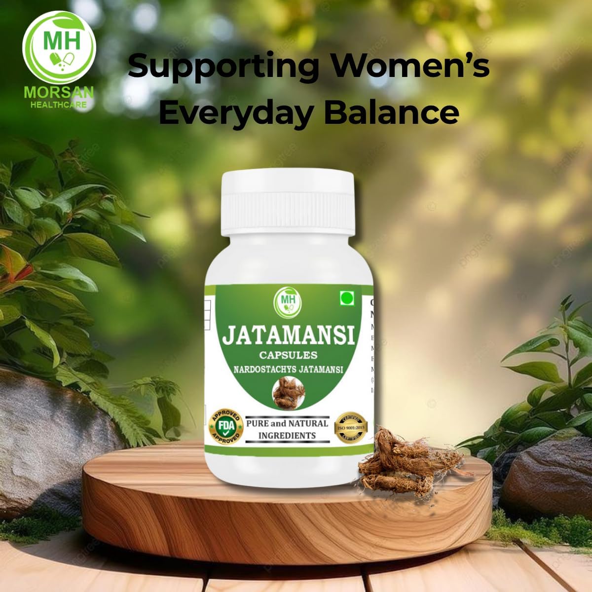 Jatamansi Capsules 500 mg | Pure Nardostachys Jatamansi Extract | Herbal Calming & Relaxation Support | Ayurvedic Wellness Supplement | 60 Vegetarian Capsules | Pack of 1 - Image 7