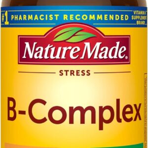 Nature Made Stress B Complex with Vitamin C and Zinc, B Complex Vitamins for Women and Men, Immune Support, 75 Tablets, 75 Day Supply