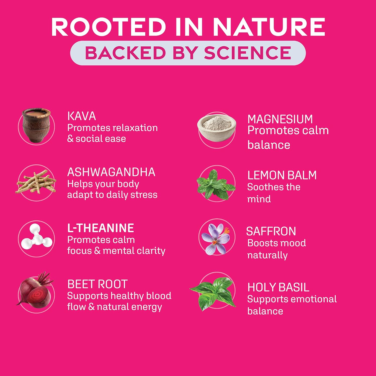 HappySoul Kava Drink Mix Powder-Alcohol Alternative for Evenings & Social Drinking - Kava Kava Mocktail for Relaxation - Adaptogen Drink with Magnesium, Ashwagandha, L-Theanine | Berry, 15 Stick Packs - Image 4