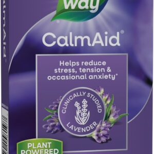Nature's Way CalmAid Lavender Oil Supplement for Calm & Stress Support*, Clinically Studied Silexan Lavender Oil, Non-Drowsy, Daily Softgels, 30 Count