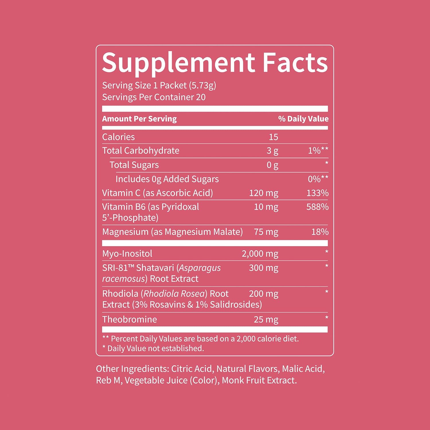 Nello Superbalance Hormonal Support Drink Mix, SRI-81 Shatavari, Myo-Inositol, Rhodiola Rosea, Vitamin C, Magnesium, Theobromine (20 Servings, Blueberry Acai) - Image 7