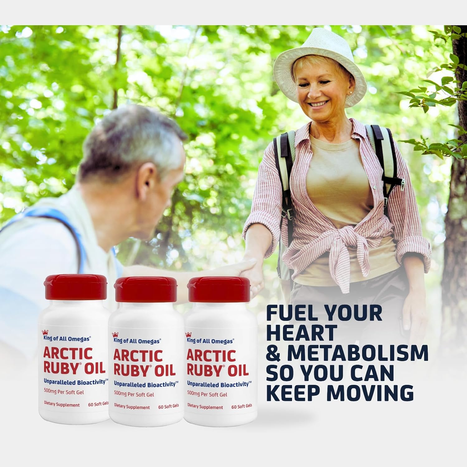 Arctic Ruby Oil - Omega 3 Supplement with Astaxanthin 2mg - Contains Essential Fatty Acids & Antioxidants - Supports Heart, Brain, Eye, Skin, Joint & Immune Health - 60 Softgels (3 Pack) - Image 2