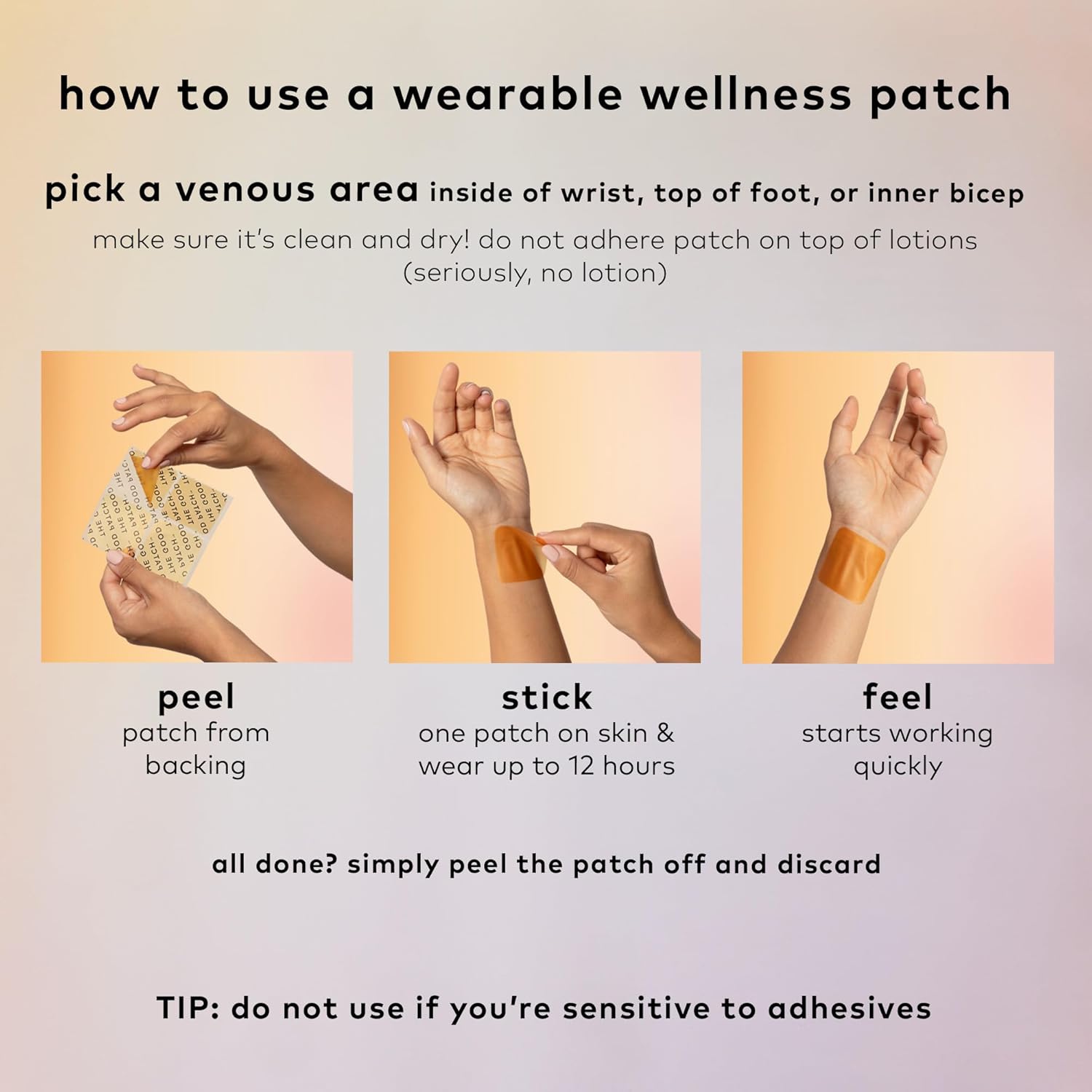 The Good Patch Slumber Sleep Patch Support, Melatonin Free, Sustained Release, Natural Patch with L-Theanine, Magnesium, Tart Cherry Extract, Plant Powered Wearable Wellness (24 Total Patches) - Image 6