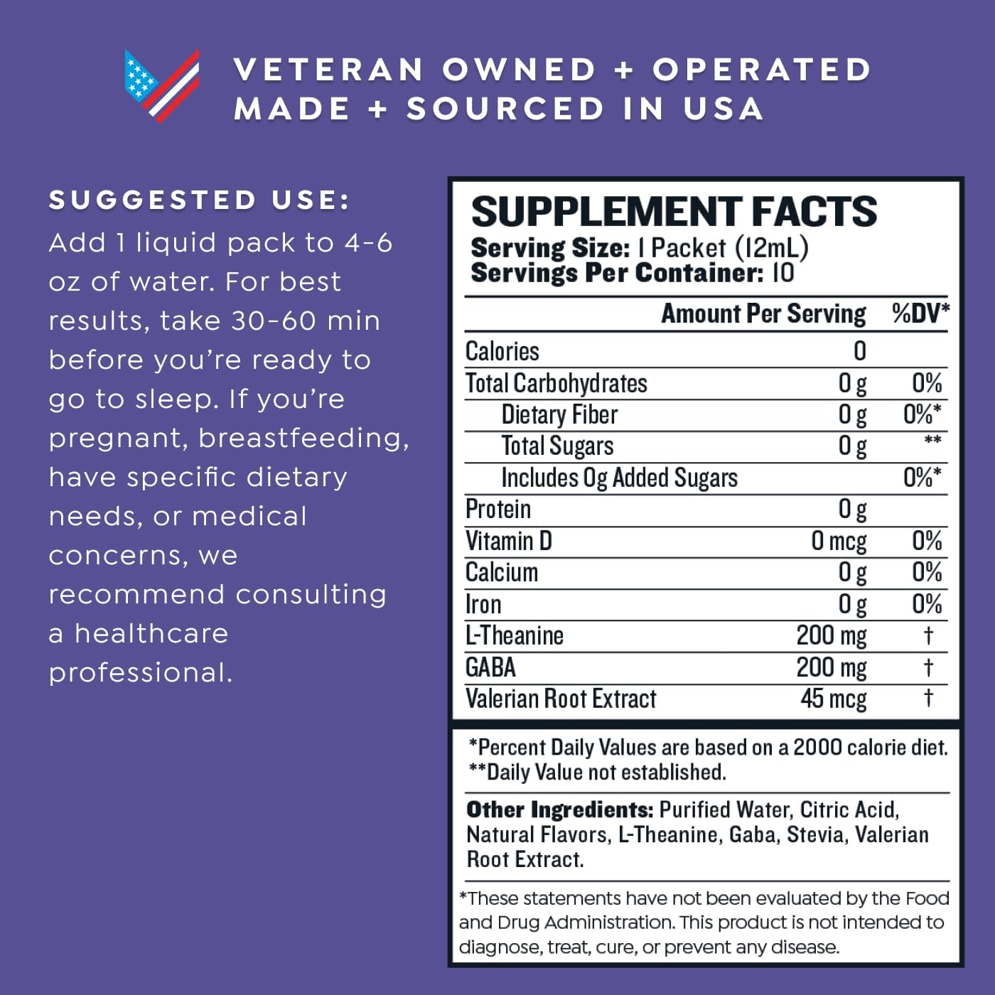 PROTEKT GABA L Theanine Supplement | Melatonin-Free Sleep Aid for Adults | Valerian Root for Night Support & Restful Sleep | GABA Calm Liquid Drink Mix for Adults | Mixed Berry, Pack of 10 - Image 9