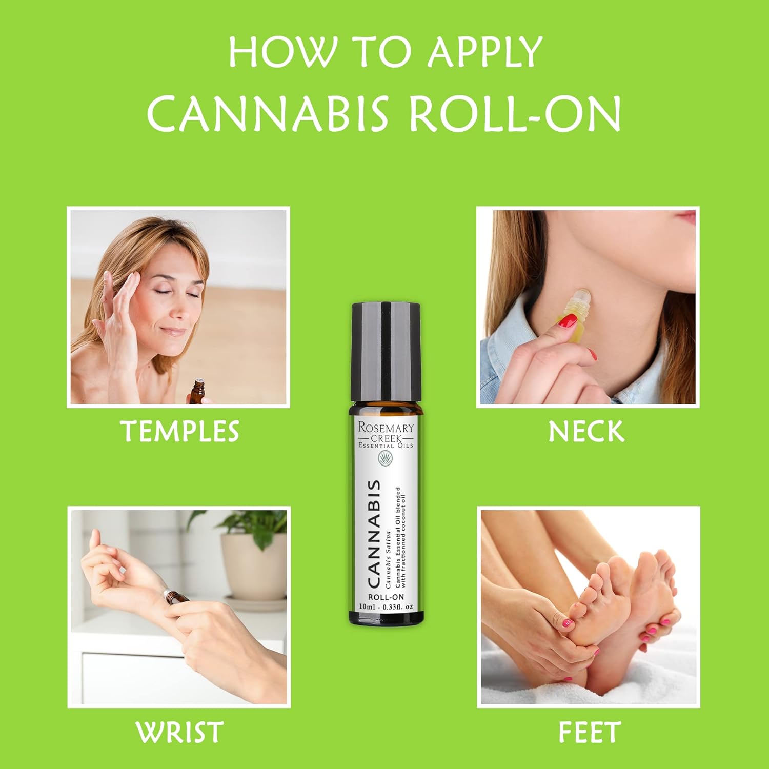 10 ml Cannabis Sativa Essential Oil Roll-On - Aromatherapy and Massage Therapy - Prediluted Oil - 100% Pure and Natural Oil - by Rosemary Creek Essential Oils - Image 4