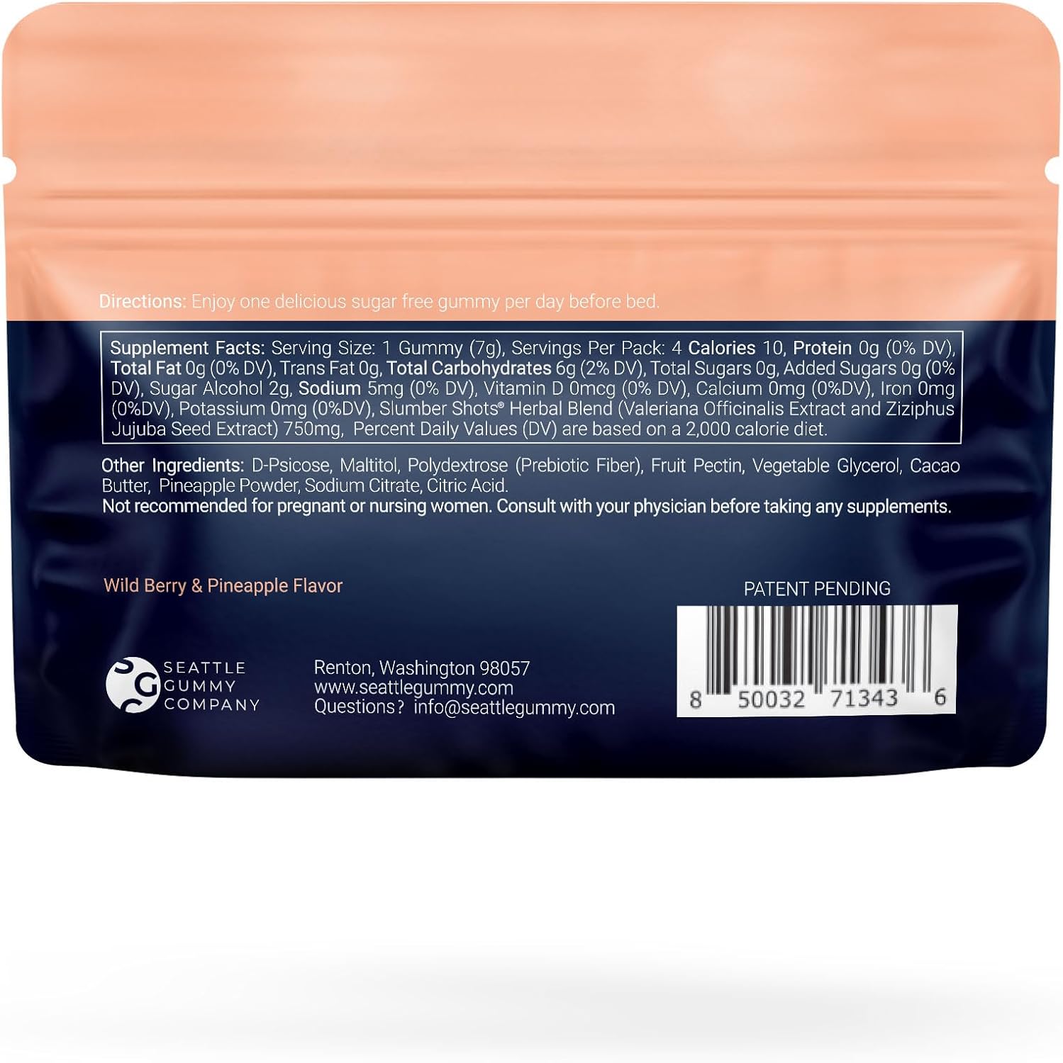 SGC Melatonin-Free Herbal Sleep Supplement - 48 Count - Slumber Shots Sleep Gummies - Sleep Aid - Ease Restlessness - Valerian Root - Jujube Seed - Image 3