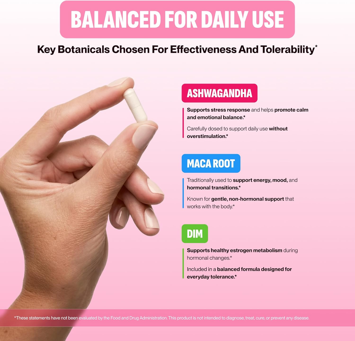 Hormone Harmony for Women – Natural Hormonal Balance Support for Menopause & Perimenopause – Hot Flashes, Mood Swings, Cravings, Bloating Relief – 60 Capsules - Image 4