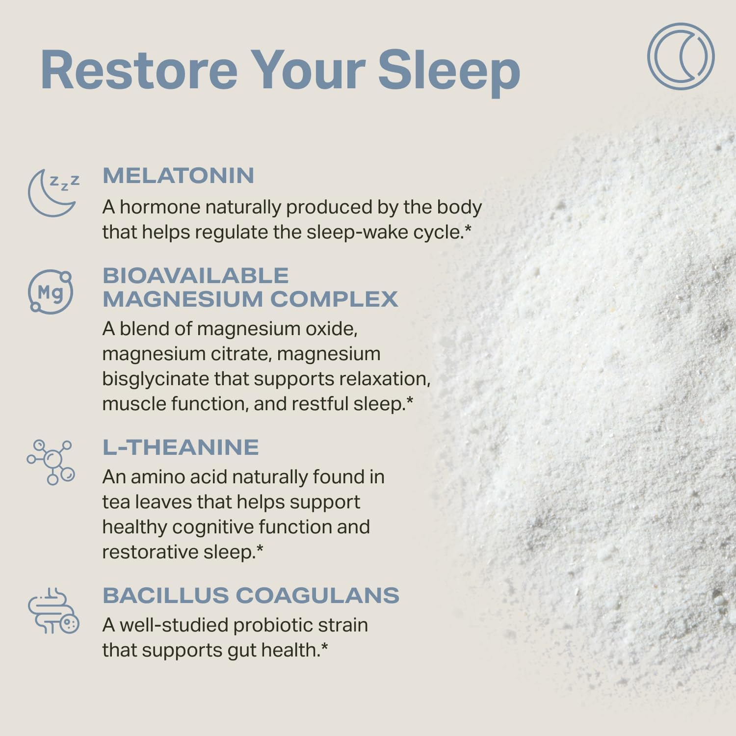 Proper, The Blues Sleep Aid – Nutrient-Dense Superfood Powder with + Melatonin, Magnesium, L-Theanine, GABA, Valerian Root & Tart Cherry – Calm Supplement for Nighttime Relaxation & Sleeping - Image 4