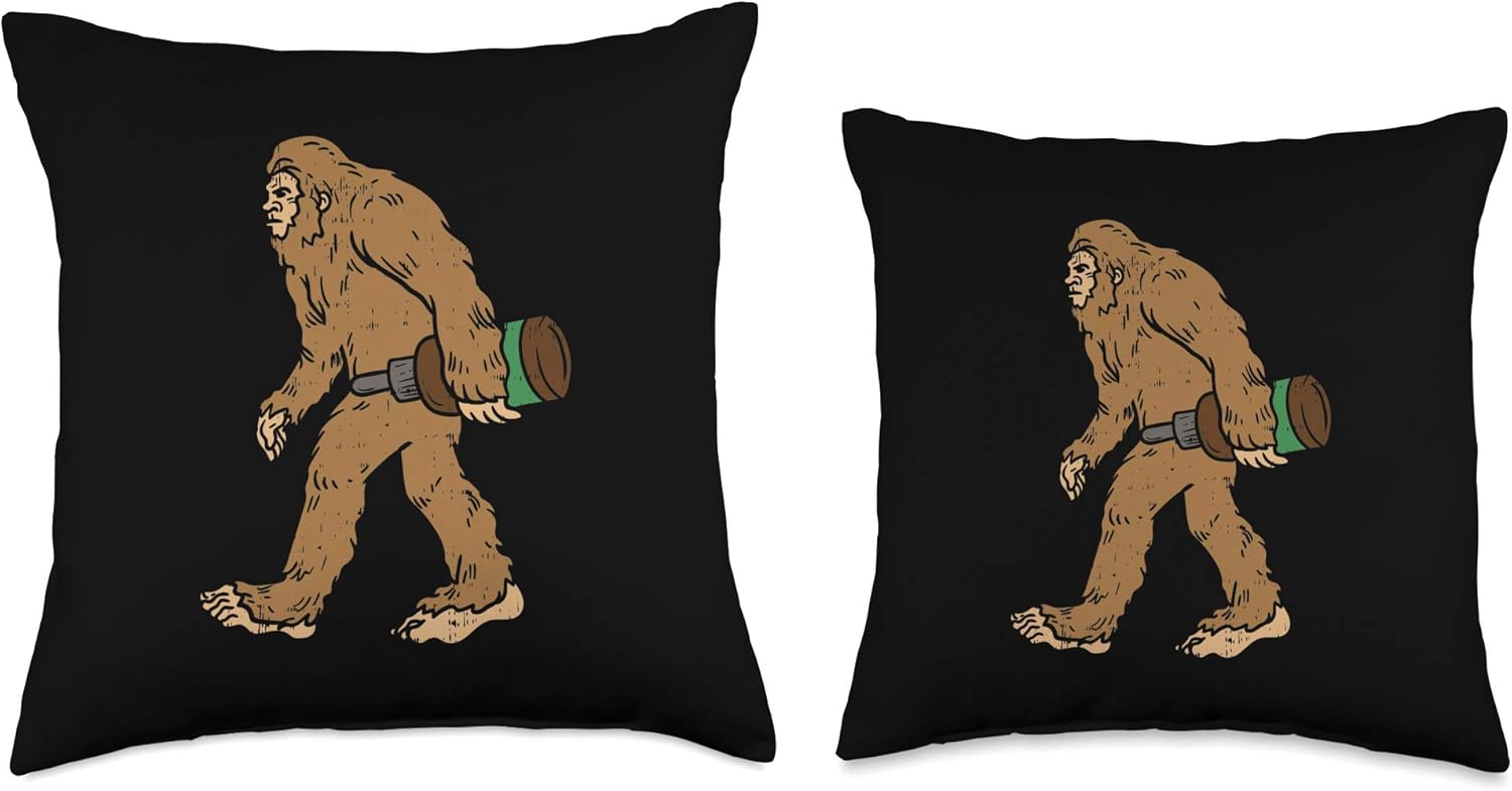 Bigfoot CBD Oil Funny Sasquatch Hemp Cannabis Boys Kids Gift Throw Pillow - Image 3