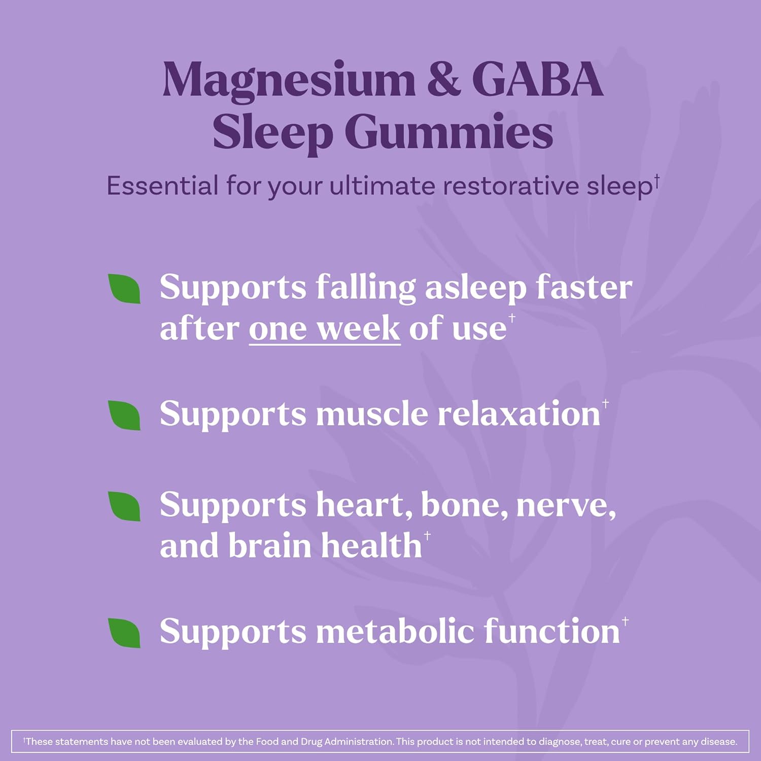 Natrol Sleep & Restore Magnesium Glycinate Blend Gummies, Magnesium for Sleep Aids for Adults, Melatonin-Free, Cherry Flavored, 30 Day Supply - Image 3
