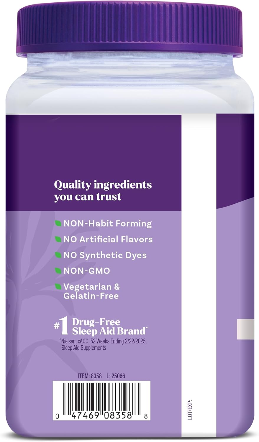Natrol Sleep & Restore Magnesium Glycinate Blend Gummies, Magnesium for Sleep Aids for Adults, Melatonin-Free, Cherry Flavored, 30 Day Supply - Image 10