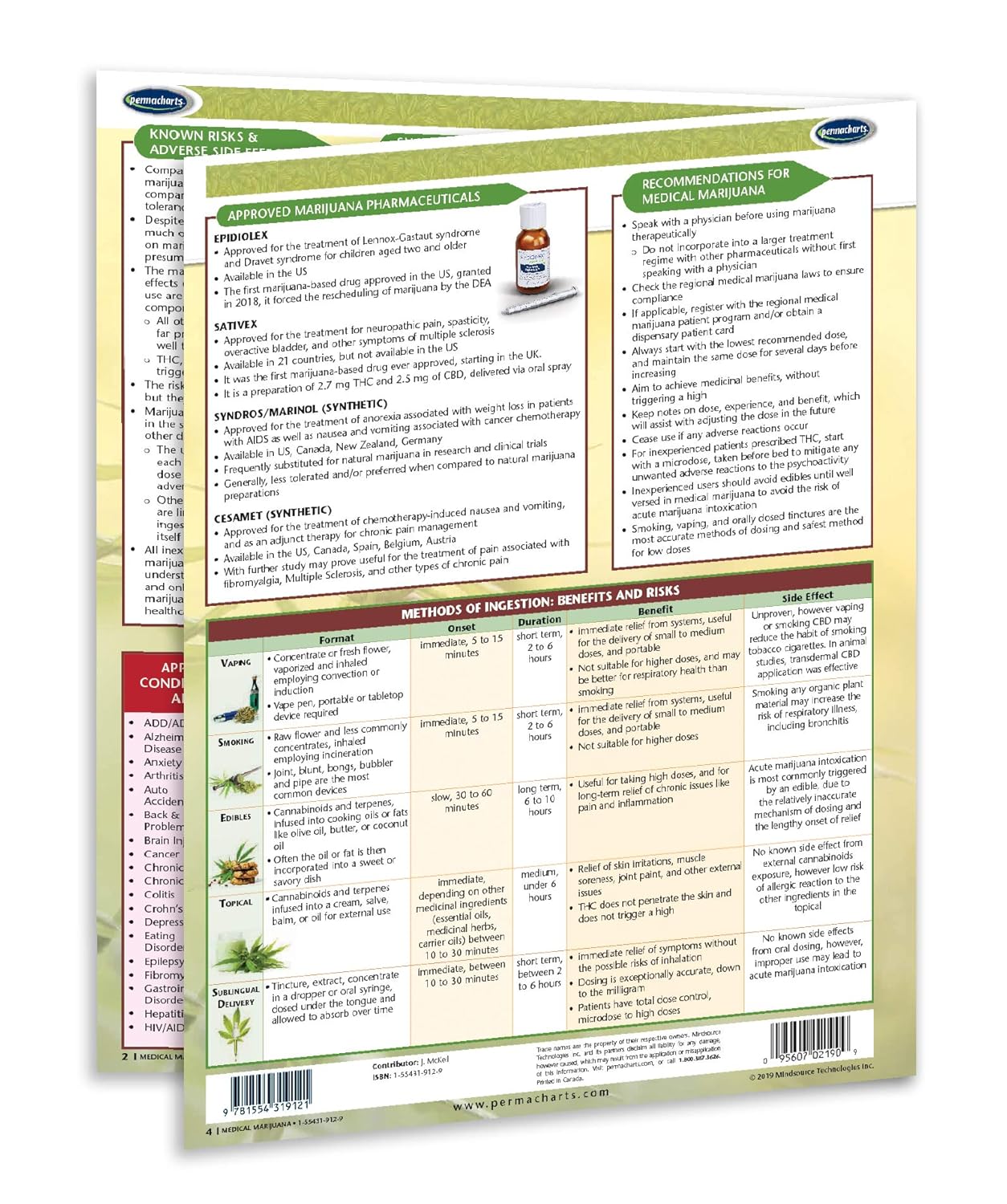 Medical Cannabinoids - CBD 101 Quick Reference Guide - Educational Series by Permacharts - Image 3