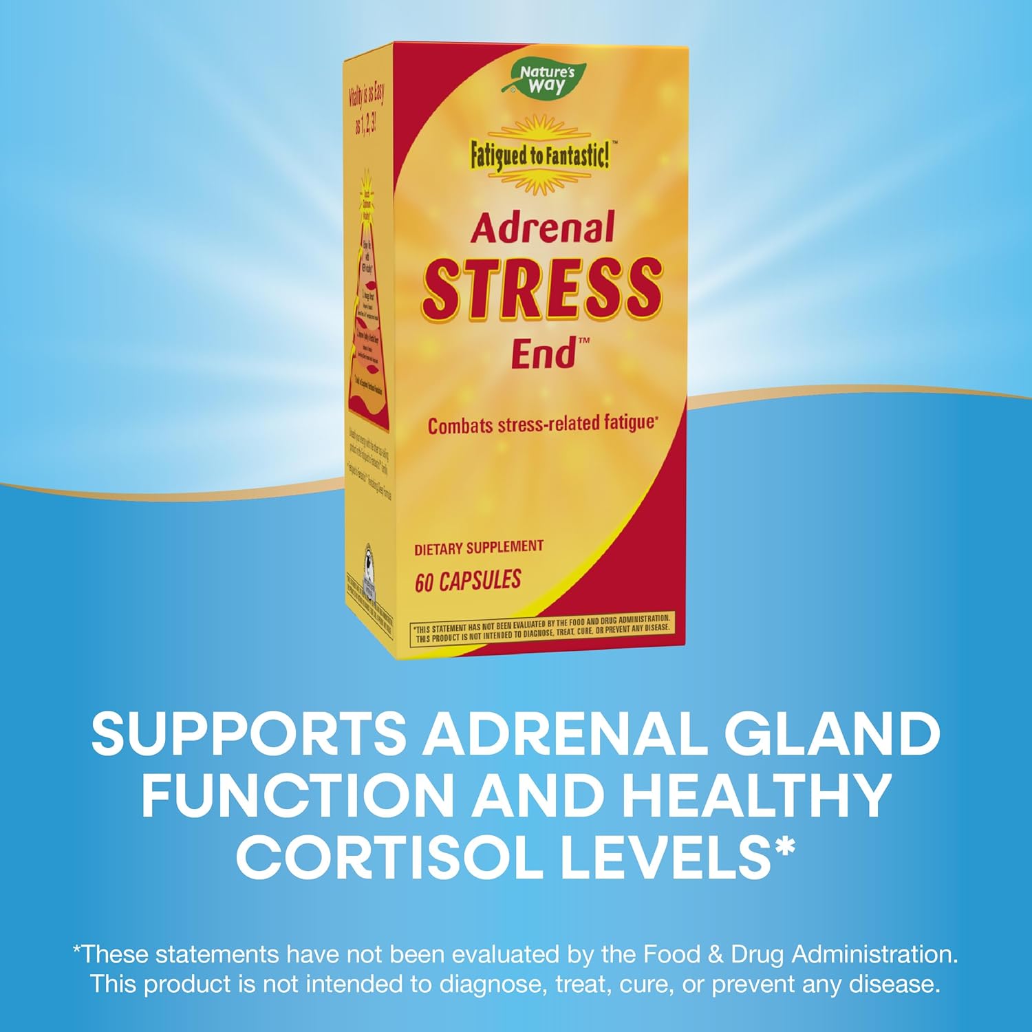 Nature's Way Fatigued to Fantastic! Adrenal Stress End, Stress-Related Fatigue Support*, 60 Count - Image 3
