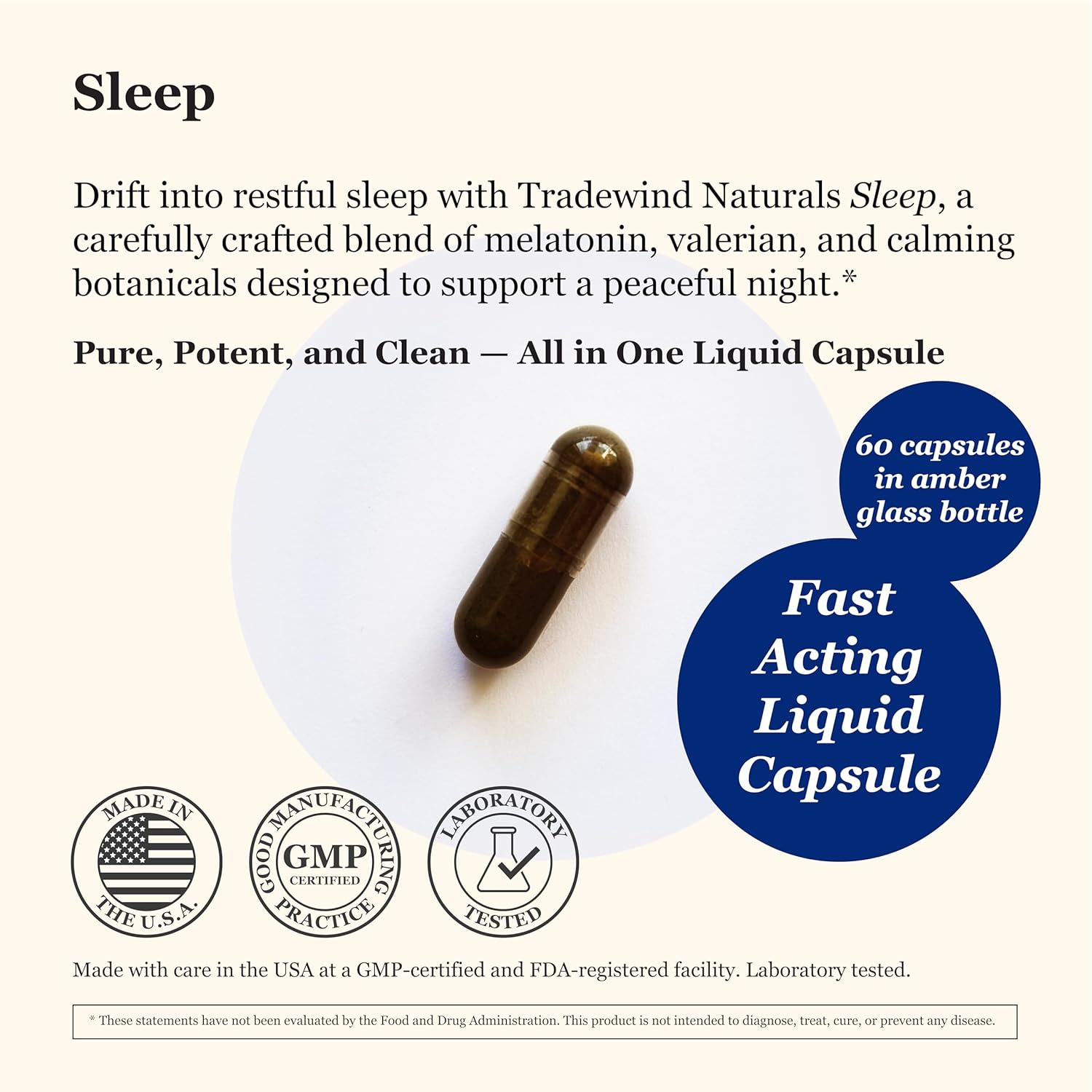 Sleep – Fast-Acting Liquid Capsules with Melatonin, Valerian & Calming Botanicals – Supports Deep Relaxation & Restful Sleep – Pure, Vegan, Non-GMO – 60 Capsules - Image 2