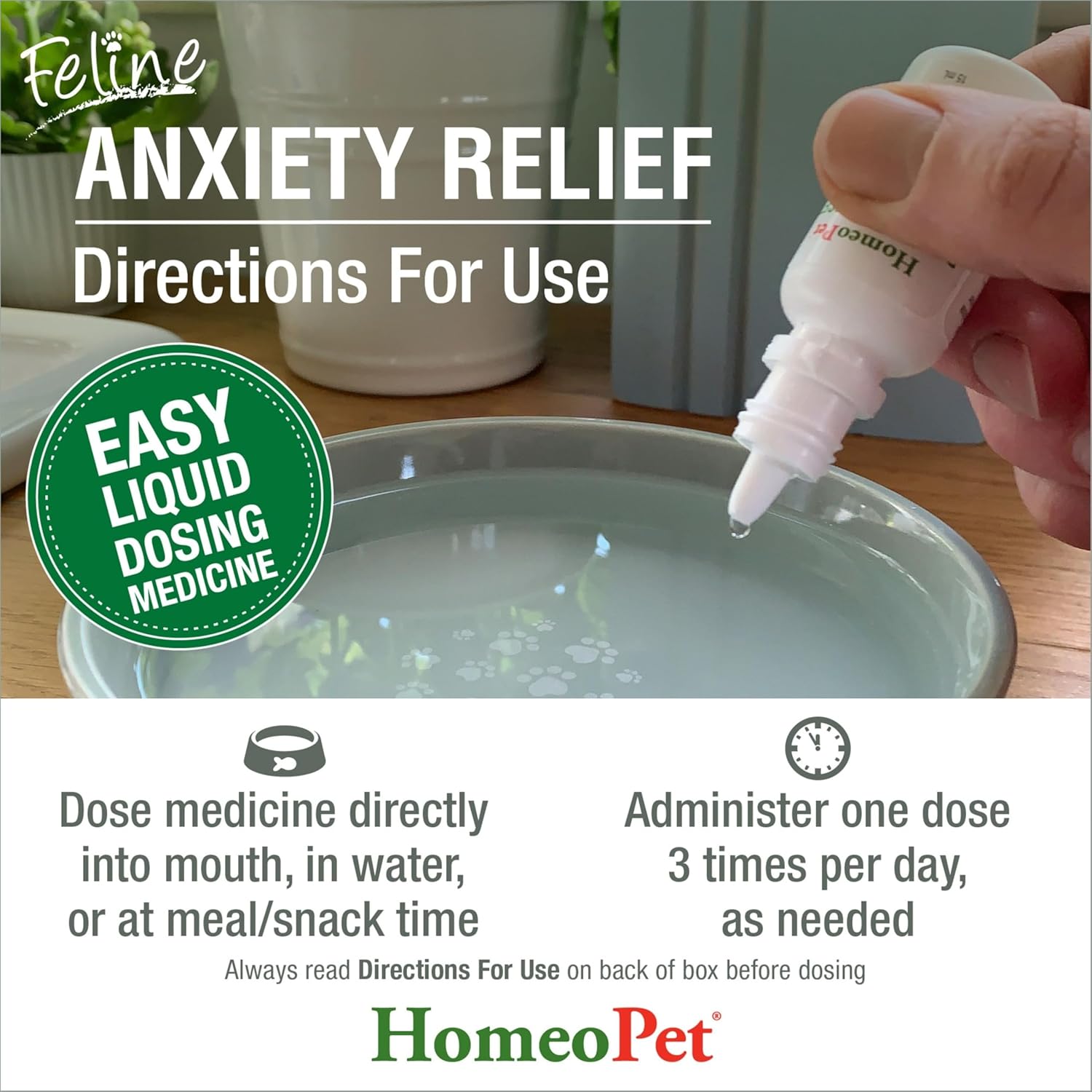 HomeoPet Feline Anxiety Relief, Safe and Natural Pet Stress and Anxiety Support Supplement for Cats, 15 Milliliters - Image 5