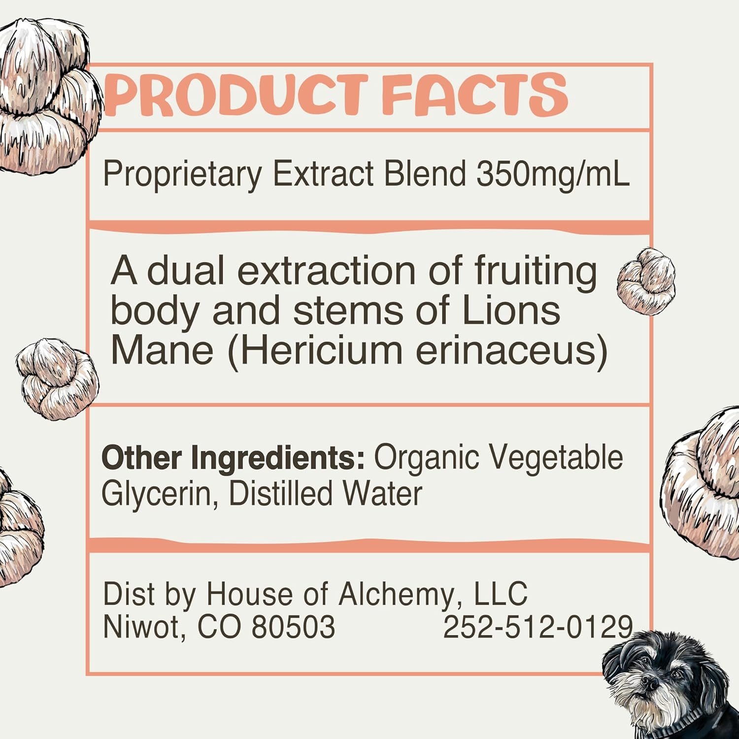 MycoDog Lions Mane Mushroom Supplement for Dogs - Cognitive & Brain Health - Lions Mane for Dogs - Senior Dog Wellness Drops - Image 9