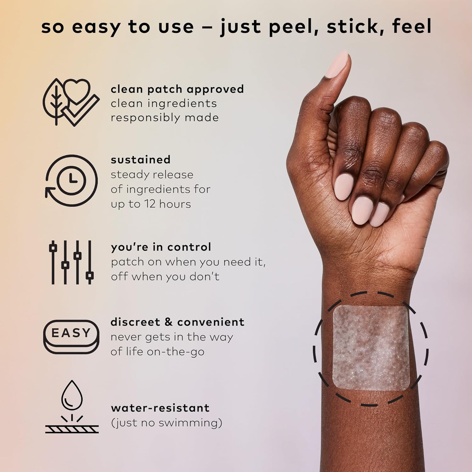 The Good Patch Slumber Sleep Patch Support, Melatonin Free, Sustained Release, Natural Patch with L-Theanine, Magnesium, Tart Cherry Extract, Plant Powered Wearable Wellness (24 Total Patches) - Image 3