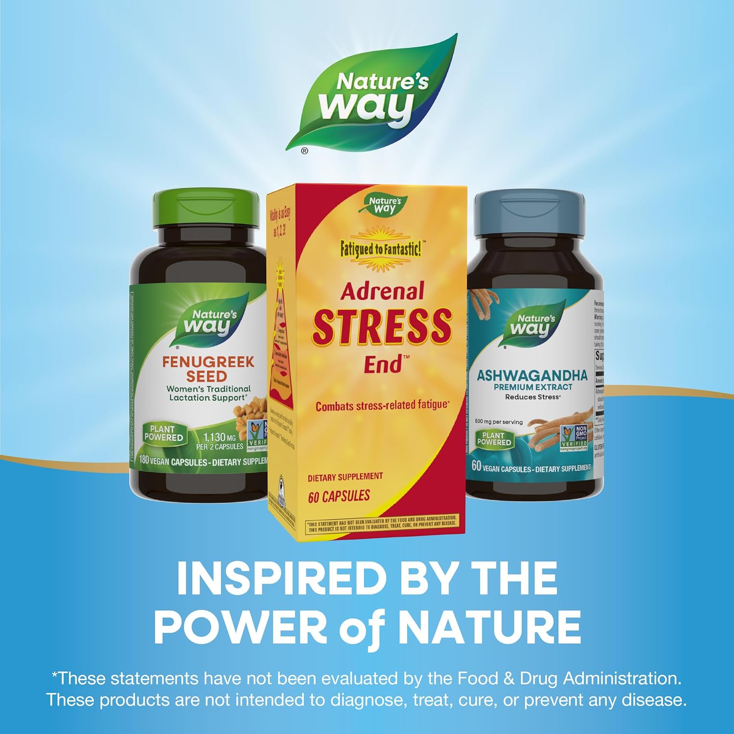 Nature's Way Fatigued to Fantastic! Adrenal Stress End, Stress-Related Fatigue Support*, 60 Count - Image 6