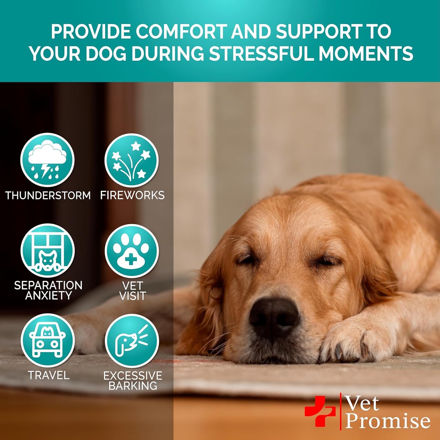 Advanced Calming Chews for Dogs - Hemp Dog Calming Chews - Anxiety Relief with Melatonin - Stress & Separation Anxiety - Sleep Aid + Hip and Joint Supplement Support - Made in USA - 70 Treats - Image 5