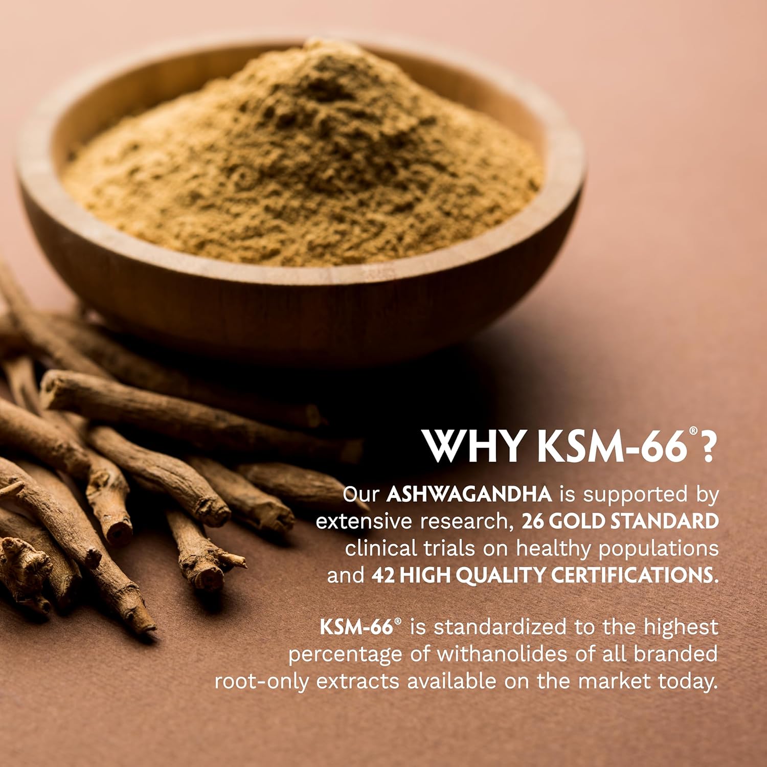 TRIBE ORGANICS Ashwagandha KSM 66 Pure Organic Root Powder Extract Ayurvedic Supplement - Focus, Mood Support, Increase Energy, Strength, 600mg of Natural KSM66 for Superior Absorption - 120 Capsules - Image 7