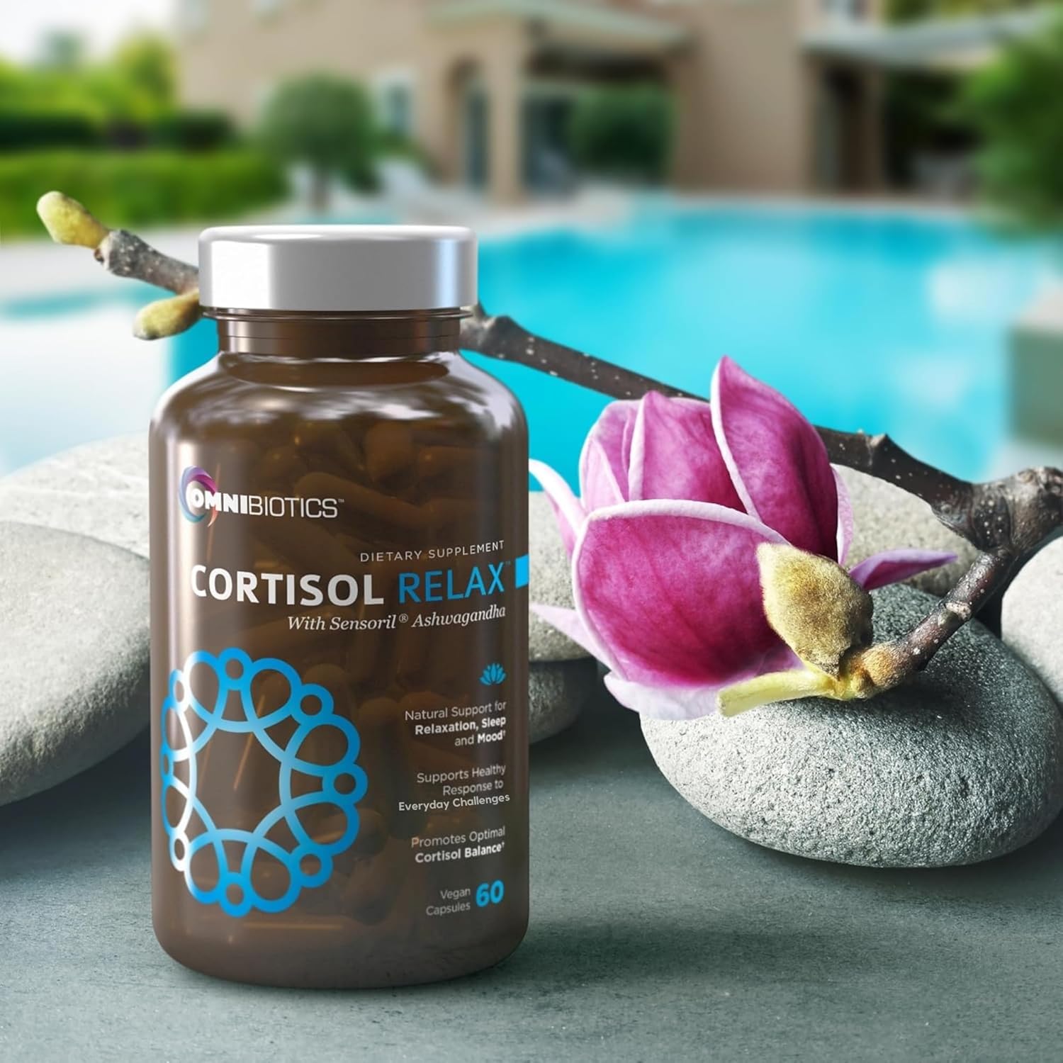 OmniBiotics Cortisol Supplement for Women and Men - High Cortisol Manager with Ashwagandha, L-Theanine, Magnolia Extract, Phosphatidylserine to Support Relaxation, Calm, Detox - 60 Vegan Capsules - Image 4