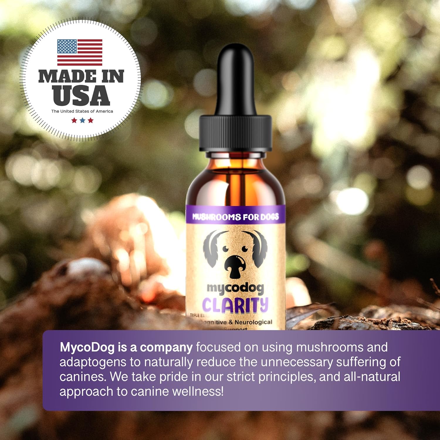 MycoDog Clarity - Cognitive Support Supplement for Dogs - Brain Health, & Senior Dog Wellness - Memory & Focus with Functional Mushrooms & Adaptogens - Image 7