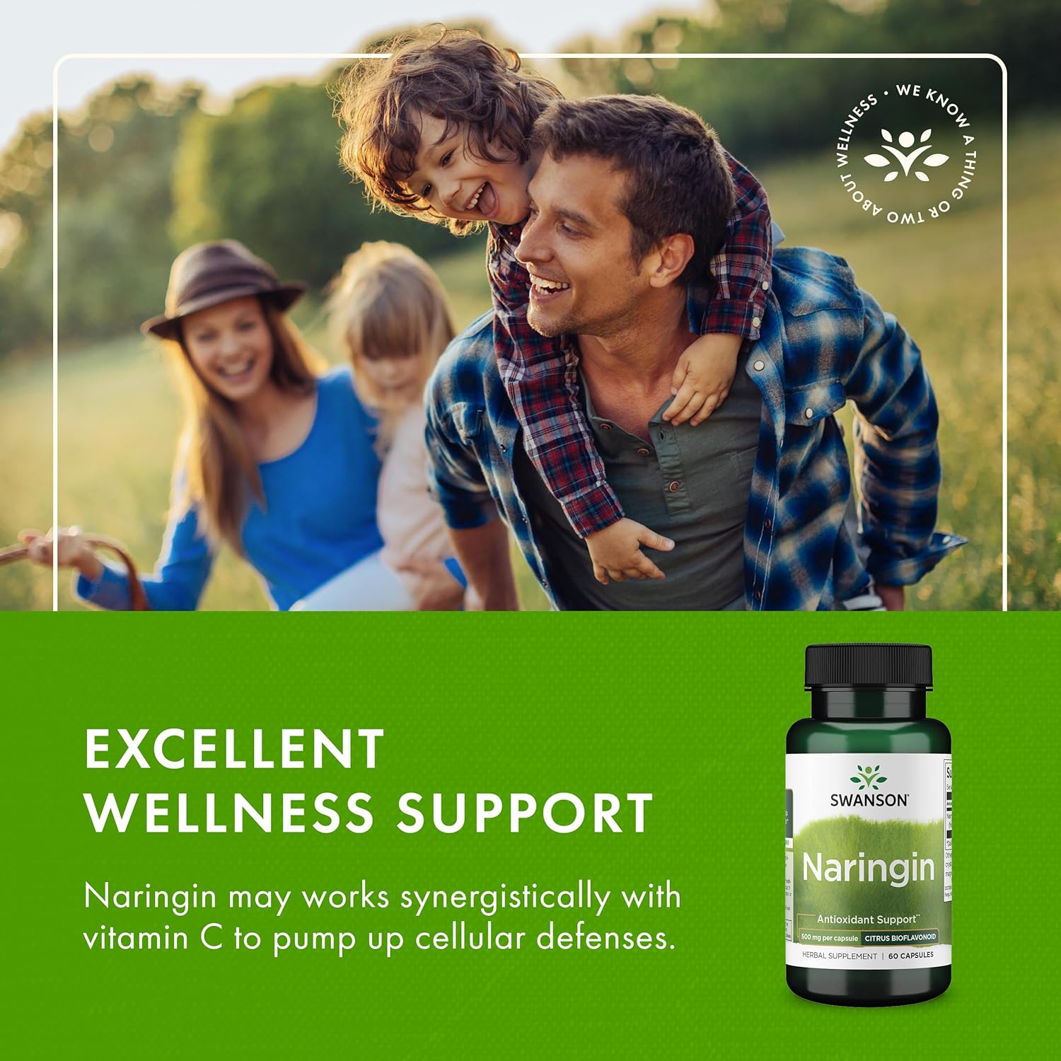 Swanson Naringin Citrus Bioflavonoid Antioxidant Supplement for Adults Seeking Enhanced Vitamin C Benefits - 500 mg (60 Capsules) - Image 6
