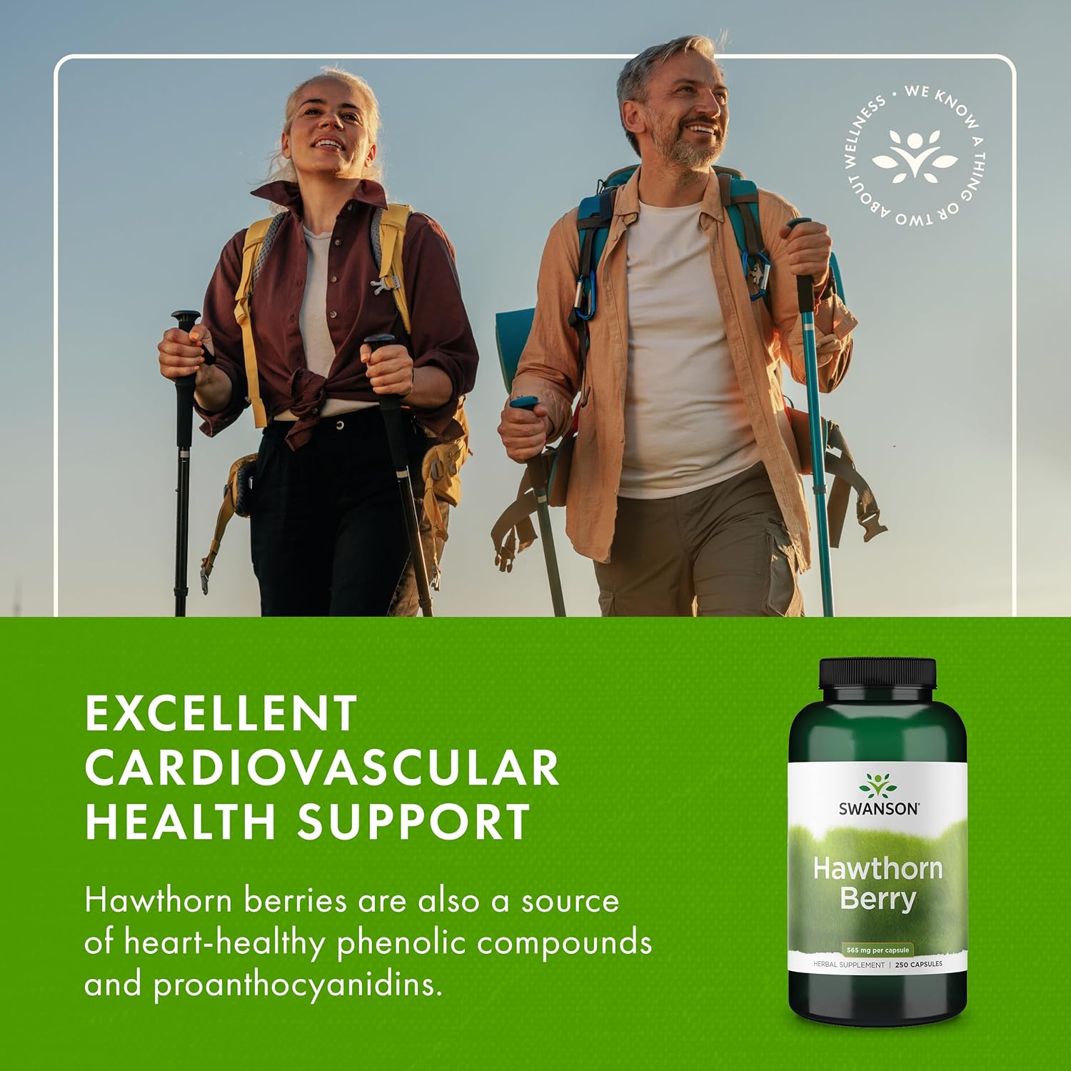 Swanson Hawthorn Berry Full Spectrum Circulation Support Supplement for Heart-Health-Conscious Adults with Antioxidant Flavonoids (250 Capsules, 565 mg Each) - Image 6
