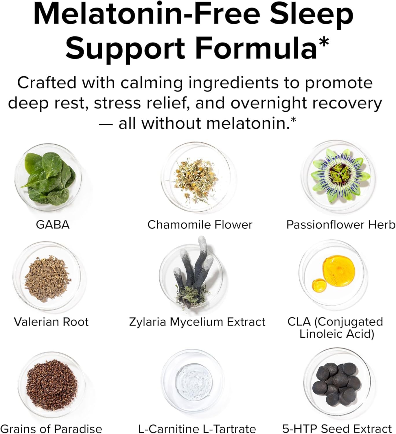 Night Shred Black Melatonin-Free - Night Time Fat Burner, Weight Loss, and Natural Sleep Support - GABA Complex with Ashwagandha, CLA, Grains of Paradise - Thermogenic Fat Burner - 90 Vegan Capsules - Image 5