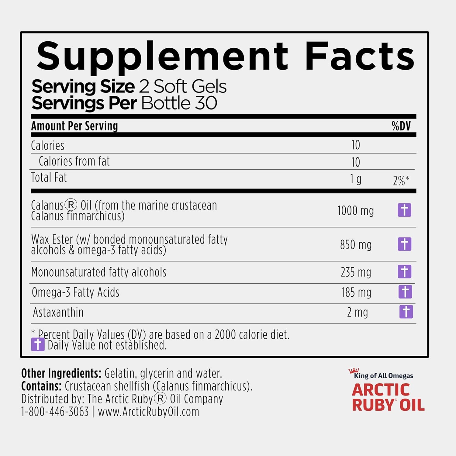 Arctic Ruby Oil - Omega 3 Supplement with Astaxanthin 2mg - Contains Essential Fatty Acids & Antioxidants - Supports Heart, Brain, Eye, Skin, Joint & Immune Health - 60 Softgels (3 Pack) - Image 5