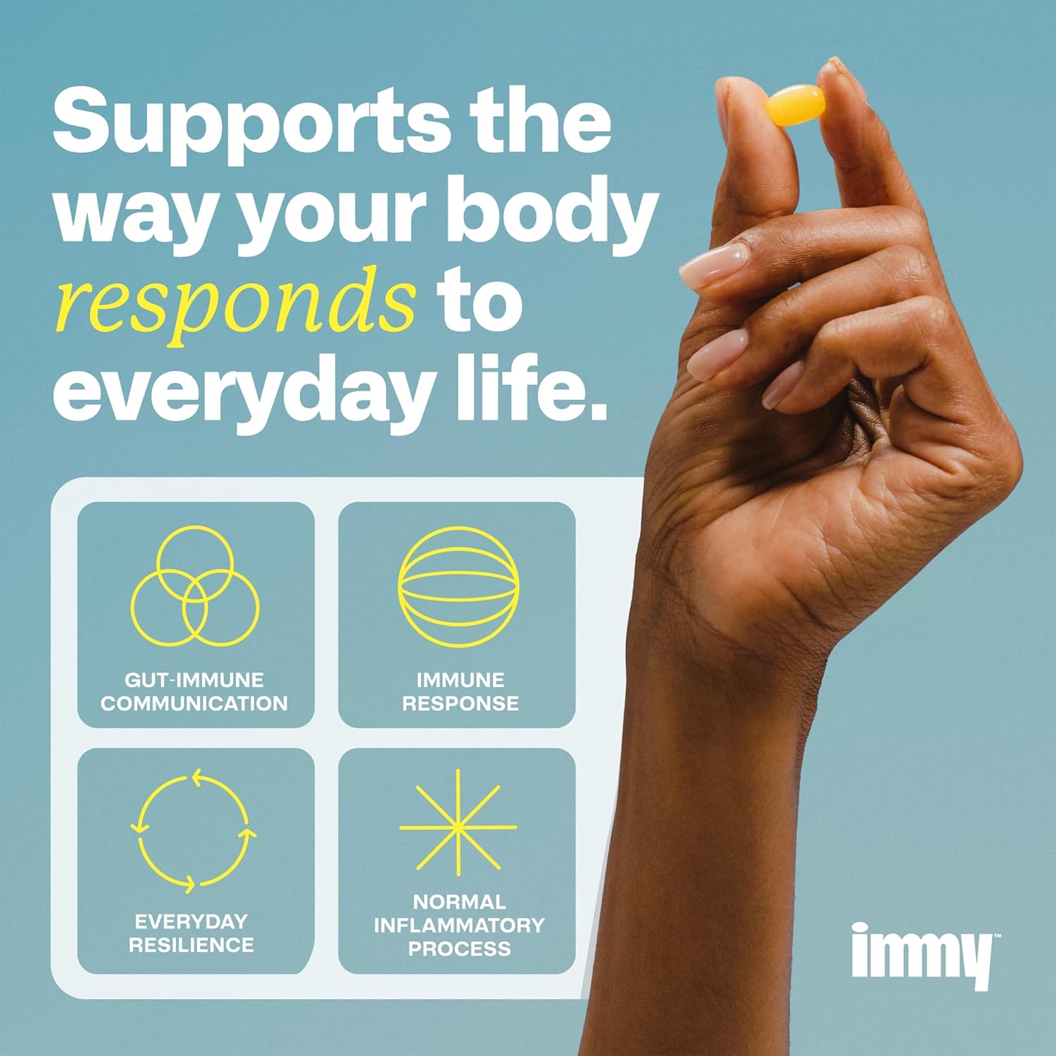 IMMY Immune Supplement for Mood Support and Gut Health, 180 ct. - Supports Joint Relief, Focus & Mood Support, Natural Calming Aid - Image 5