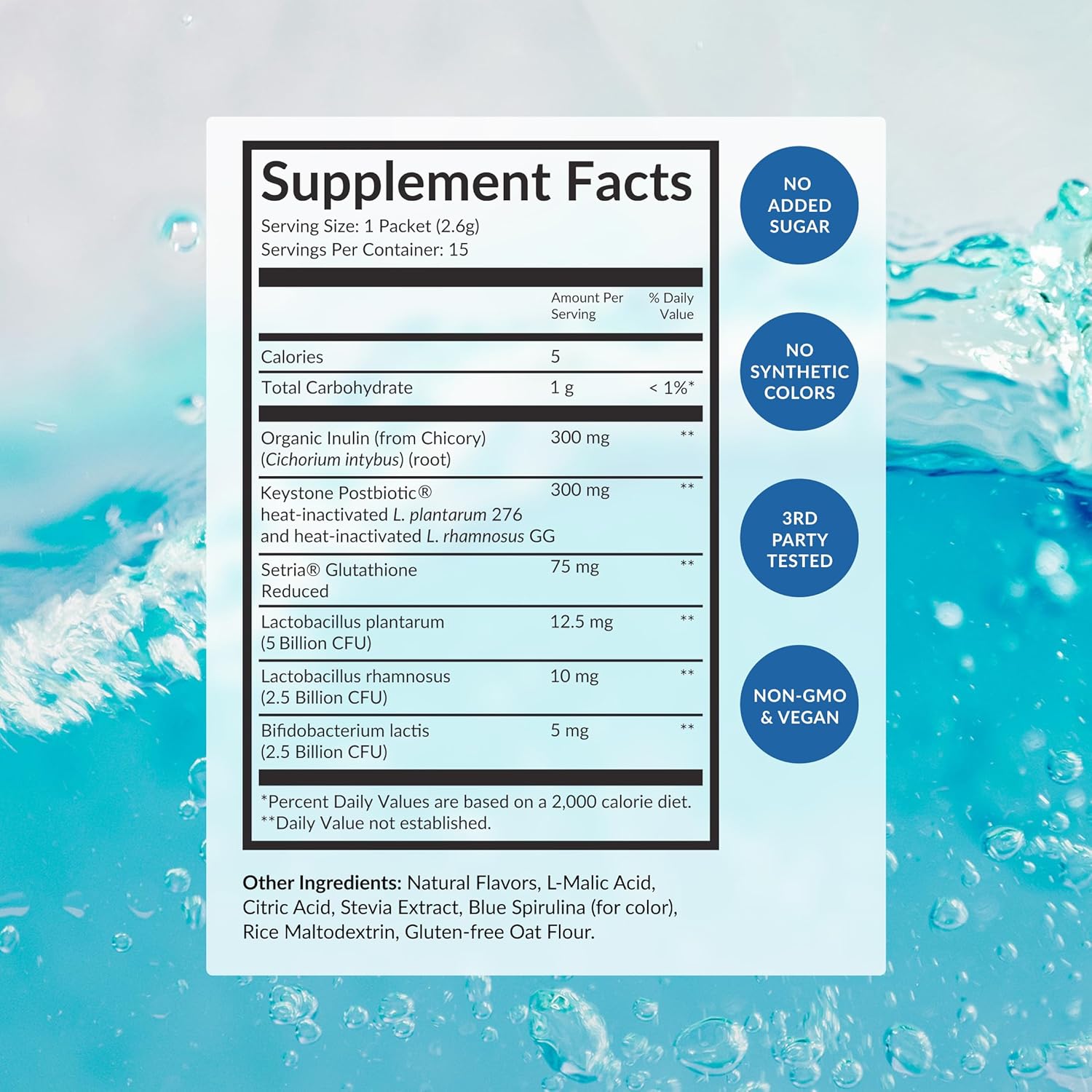 Beam Biotic Probiotics for Women – Gut Health & Digestive Health Powder with Pre, Pro & Postbiotics + Glutathione, Daily Probiotic Drink for Bloating Relief & Gut Balance, 15 Servings, Blue Raspberry - Image 7