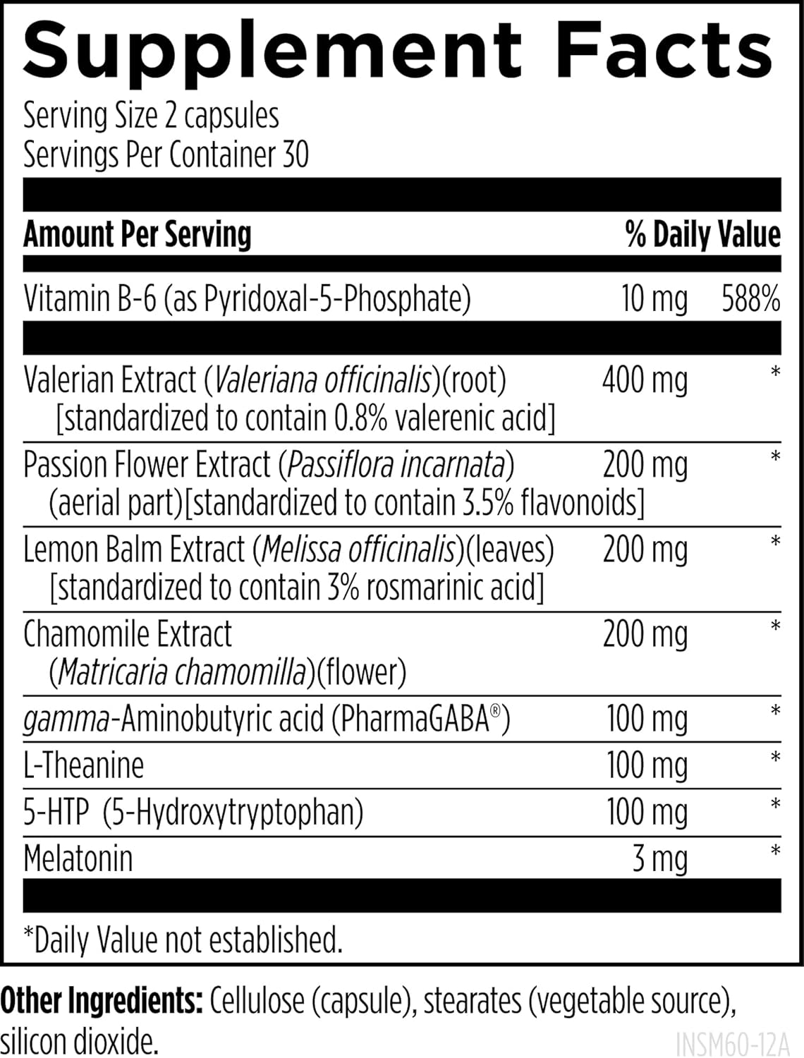 Designs for Health Insomnitol Capsules - Sleep Aid for Adults with Melatonin, L‑Theanine + 5-HTP - Calming Herbs Valerian, Lemon Balm + Passionflower - Vegan + Non-GMO Sleep Supplement (60 Capsules) - Image 2