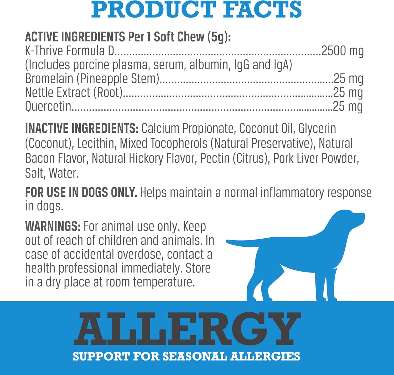 WINPRO Allergy Chews – Plasma-Powered Formula for Dog Seasonal Allergy Support – Grain-Free, Natural Blood Protein Supplements – 60 Soft Chews - Image 4