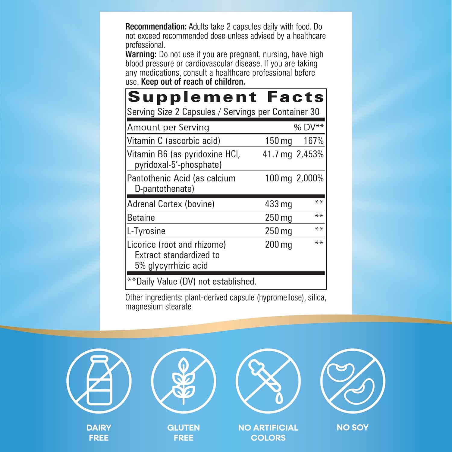 Nature's Way Fatigued to Fantastic! Adrenal Stress End, Stress-Related Fatigue Support*, 60 Count - Image 4